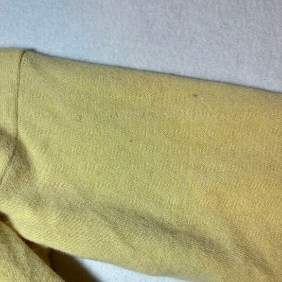 Linda Allard For Ellen Tracy Yellow Lambs Wool And Angora Hair Sweater Size S - Picture 7 of 10